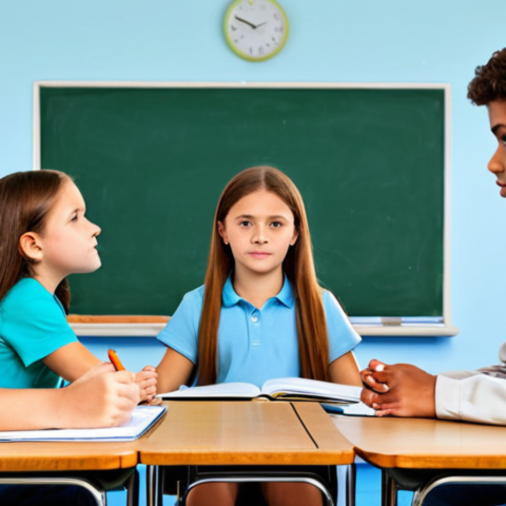 **

"A group of fully clothed teenage boys and girls in a school classroom, participating in a health education class, learning about puberty and body changes, appropriate content, safe for work, professional setting, perfect anatomy, natural proportions, modest attire, family-friendly, well-formed hands, proper finger count, natural body proportions, educational illustration style."

**