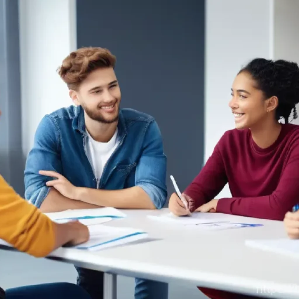 성교육과 올바른 피임법 - **Prompt 1: Youthful Dialogue on Health Awareness**
    A group of four diverse young adults (two fe...